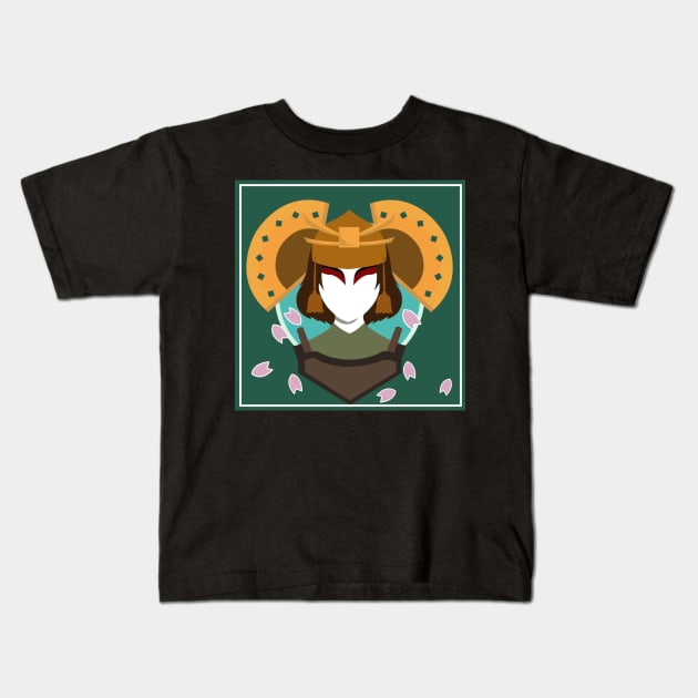 Suki Kyoshi Warrior Kids T-Shirt by itsjustmedan